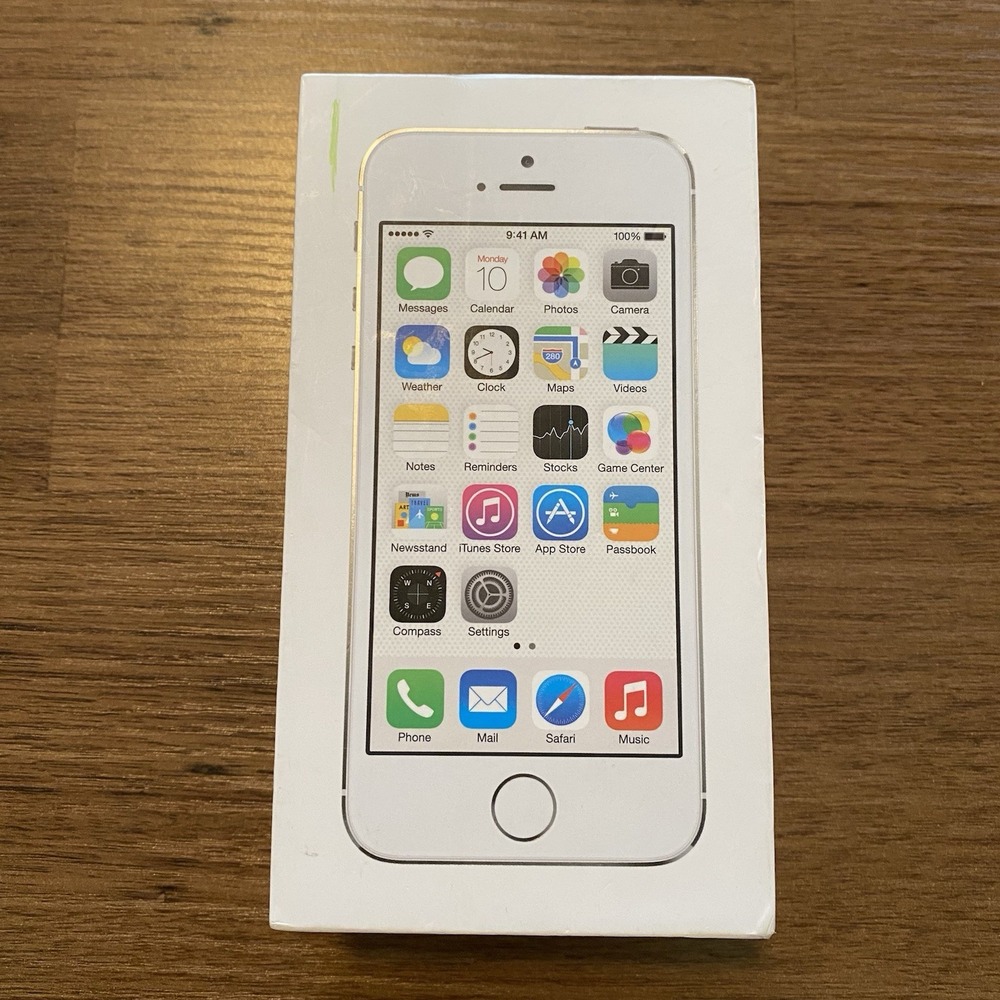 Apple Iphone 5S Box Only White 16 GB - Empty Box ONLY (No Phone)